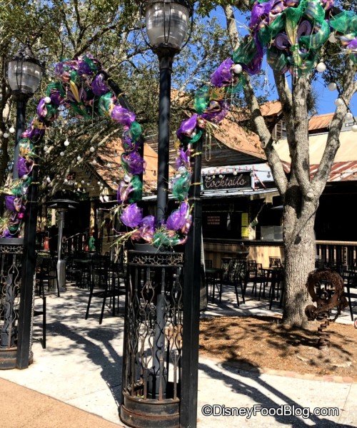 Fat Tuesday Decorations at House of Blues