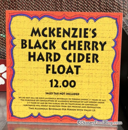 Mr. Anandapur's Ice Cream Truck now has McKenzie's Black Cherry Hard Cider Float