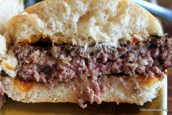 Perfectly cooked Sanaa Burger