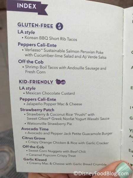 Gluten-free items for 2018