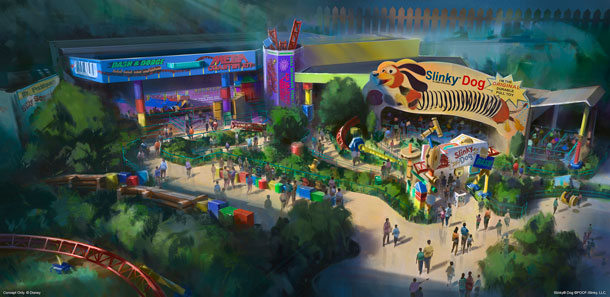 Slinky Dog Dash Entrance Concept Art