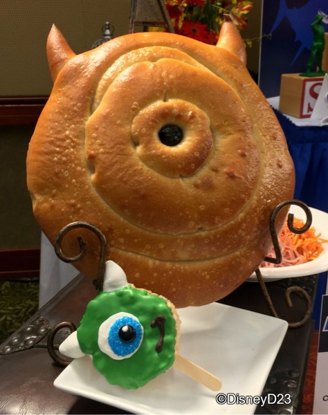 Mike Wazowski Bread and Krispie Treat