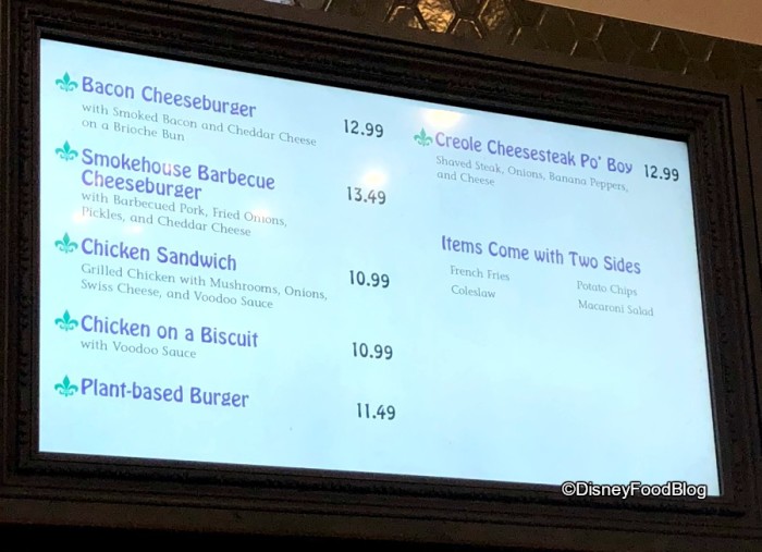 Po'Boys on the menu! 