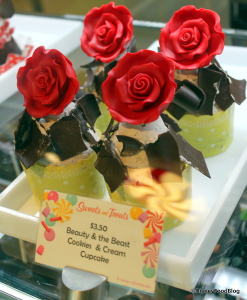 Beauty and the Beast Cookies and Cream Cupcake