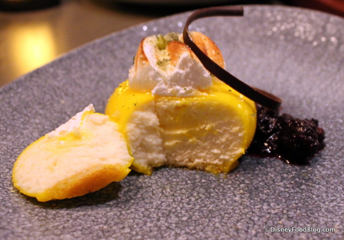 Inside the Lemon "curd"