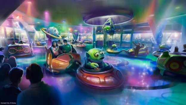 Alien Swirling Saucers Concept Art ©Disney