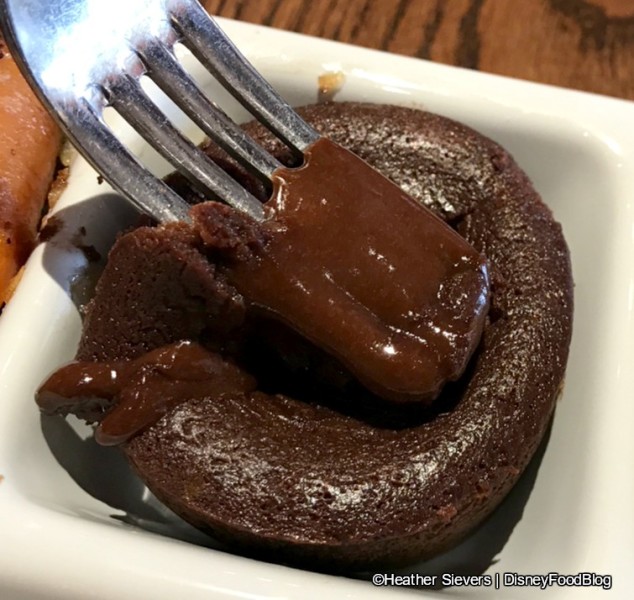 Gooey center in the Molten Lava Cake