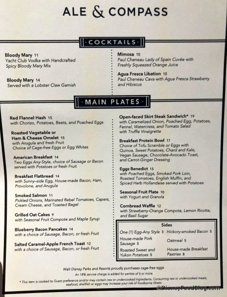 Breakfast Menu