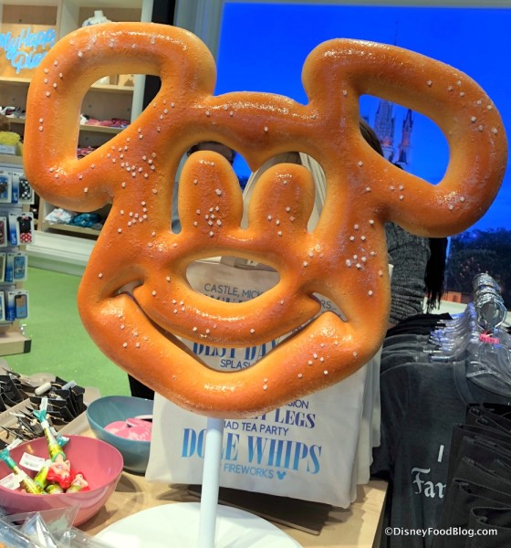 Giant Mickey Pretzel at Disney Style Store