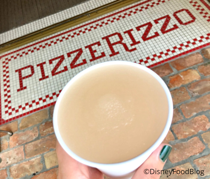 Frozen Peach Bellini at Pizzerizo