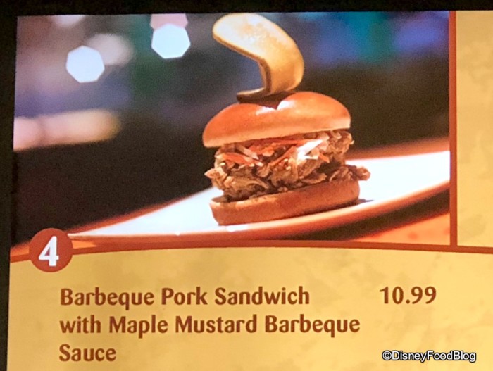 Barbeque Pork Sandwich at Sunshine Seasons