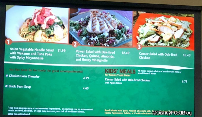 Menu Updates at Sunshine Seasons
