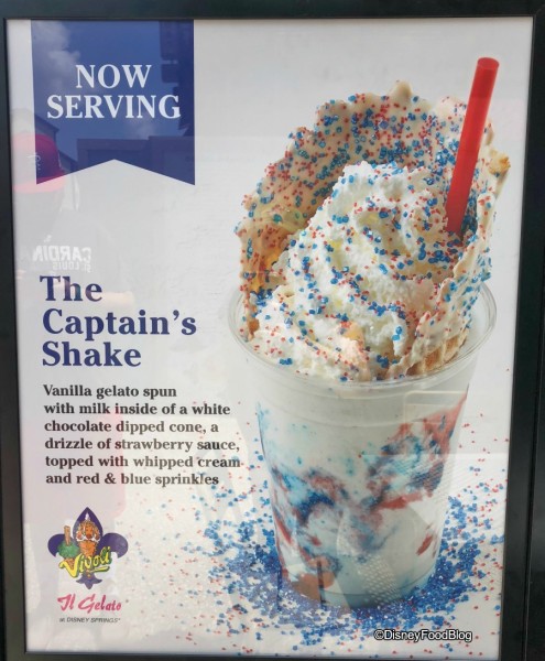 Vivoli Gelato Captain's Shake
