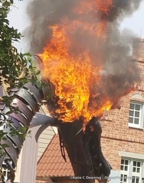 Disney World Parade Float Fire