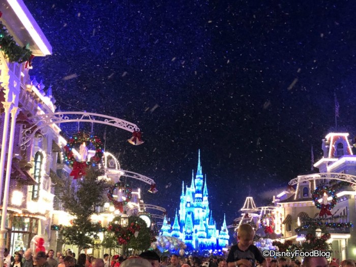 Snow on Main Street, USA!