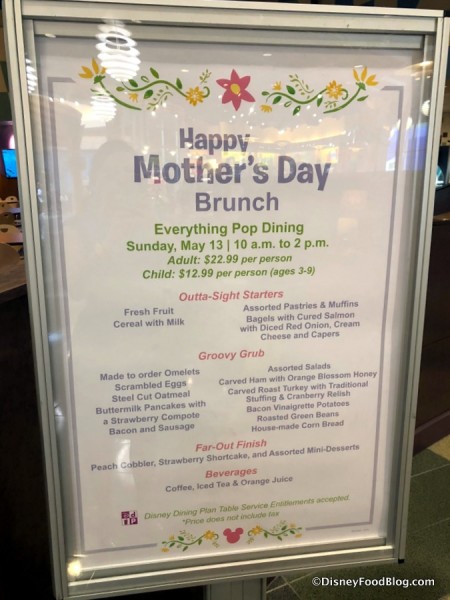Mother's Day Brunch at Everything Pop!
