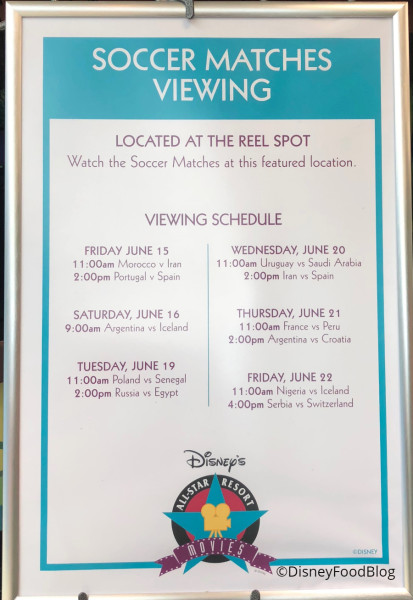 Soccer Match Schedule
