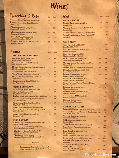 Beverage Menu