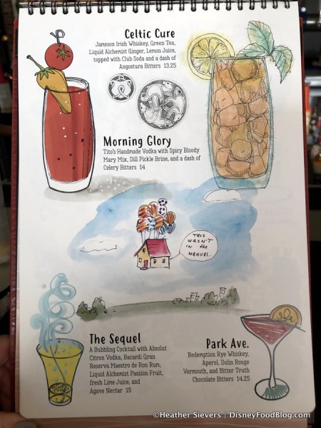 Lamplight Lounge Drink Menu