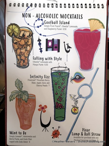 Lamplight Lounge Mocktail Menu