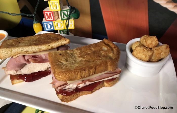 Monte Cristo with raspberry jam