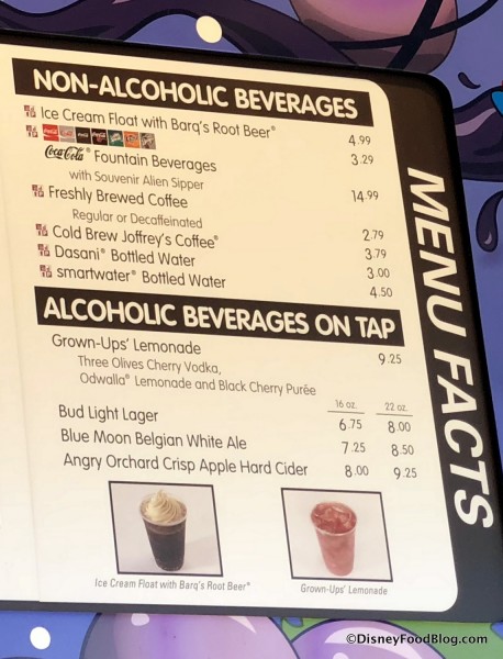 Drink Menu