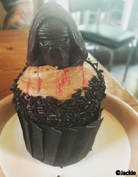 Can't go wrong with a chocolate and peanut butter cupcake!