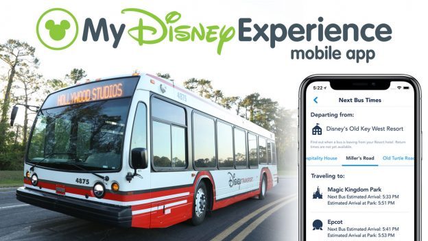 My Disney Experience Bus Times ©Disney