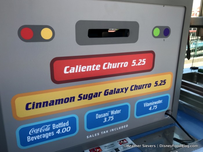 Señor Buzz Churros Menu