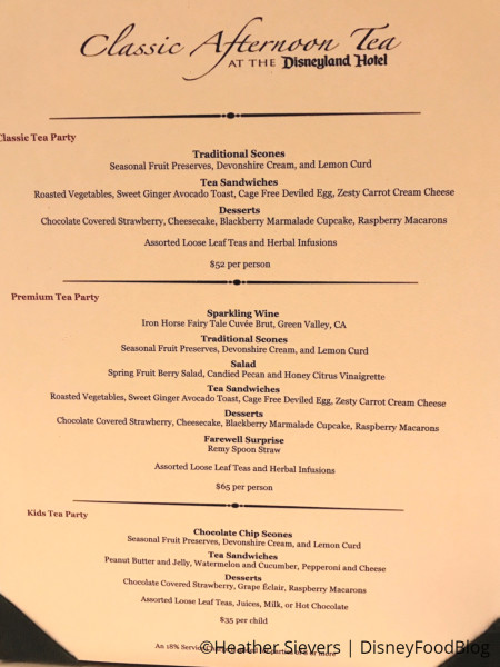 Pixar Fest Afternoon Fest Menu