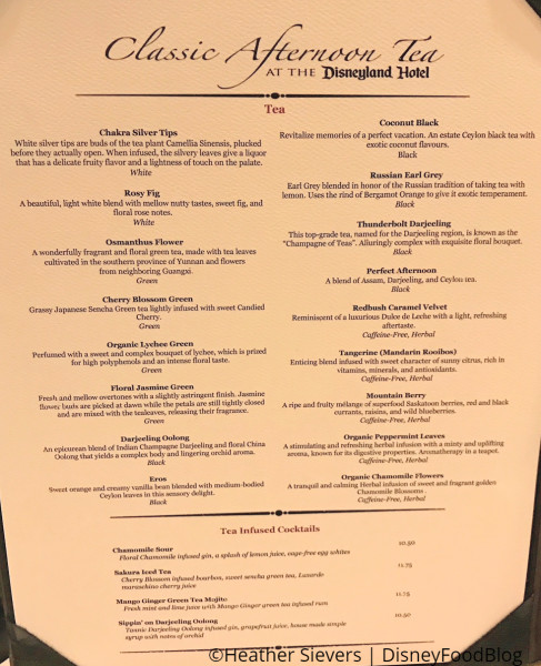 Pixar Fest Afternoon Fest Menu