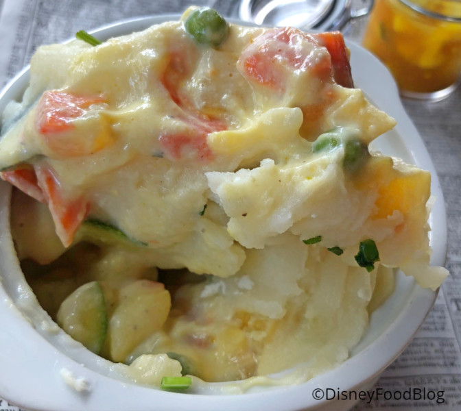 Interior of Vegetable Cottage Pie