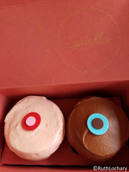 Celebrating with cupcakes!