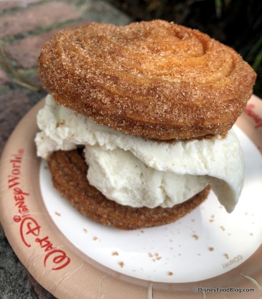 Vanilla Ice Cream Churro Sandwich