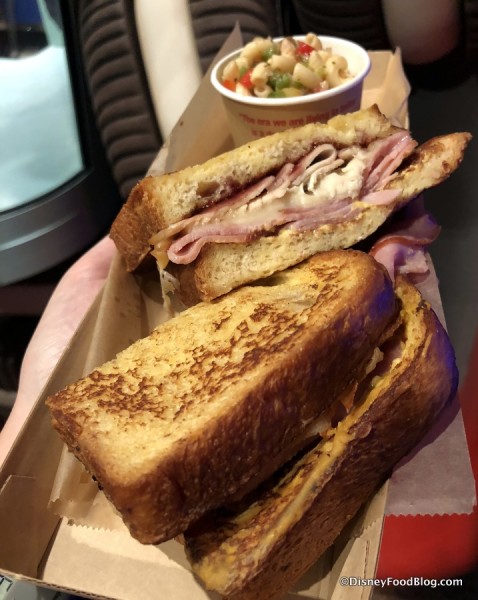 Monte Cristo with raspberry jam