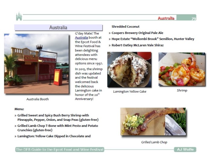 Australia Booth from the 2017 Food and Wine Festival