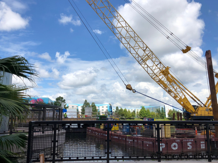 Skyliner construction on Hourglass Lake