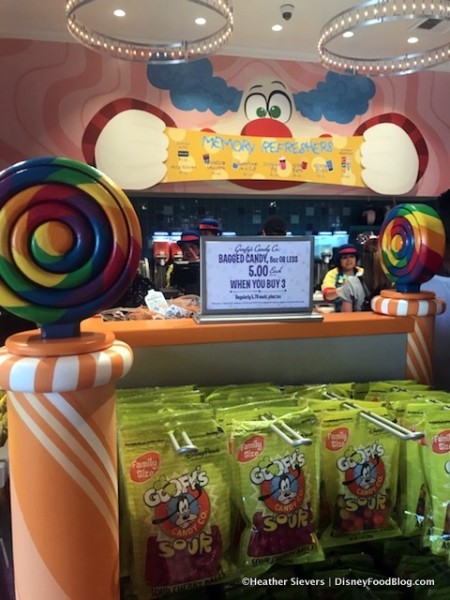 Goofy's Candy Company display