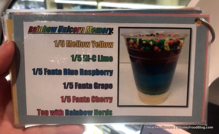 Rainbow Unicorn Memory Refresher recipe
