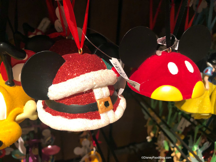 Santa and Mickey Ornaments