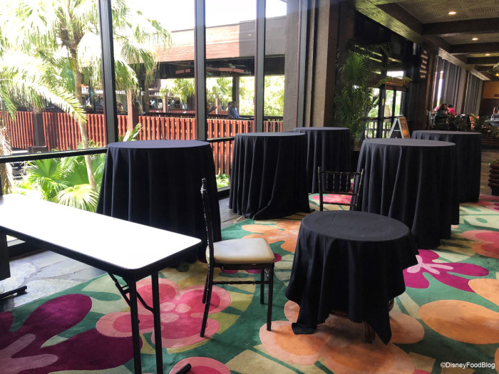 Tambu Lounge Temporary Location During the Day During Renovations