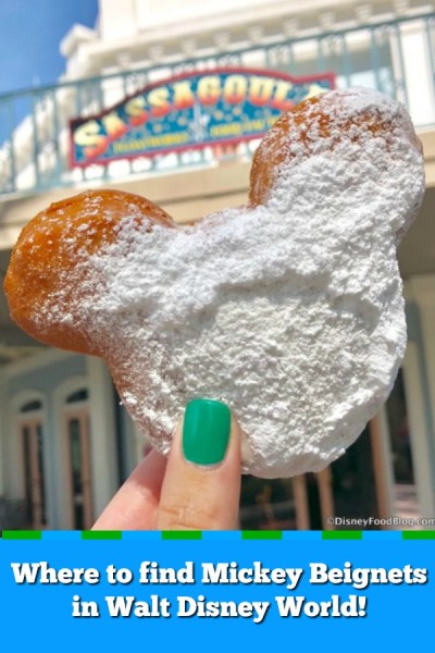 Where to find Mickey Beignets in Walt Disney World!