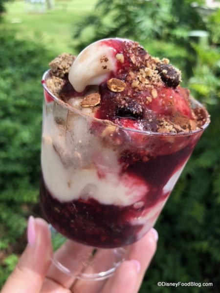 Banana Almond Soft-serve Sundae