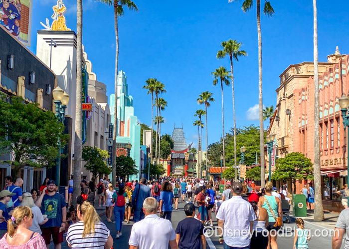 Blue sky in Hollywood Studios